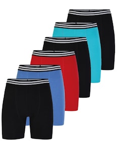 Bigdude 6 Pack Assorted Boxer Shorts Mixed